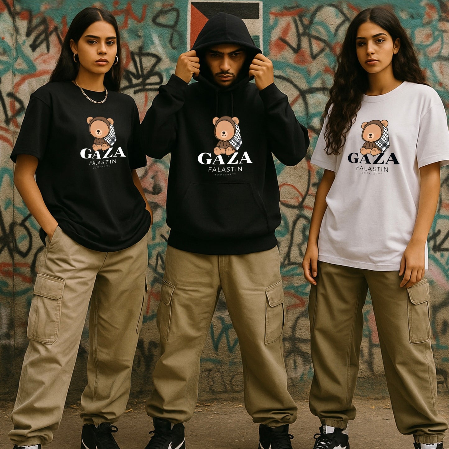Gaza Bear | Palestine Solidarity Hoodie