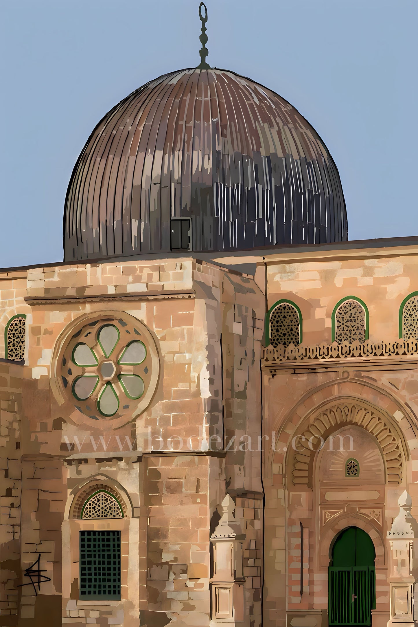 Al Aqsa | Qibli Mosque - Palestine Glass Wall Art