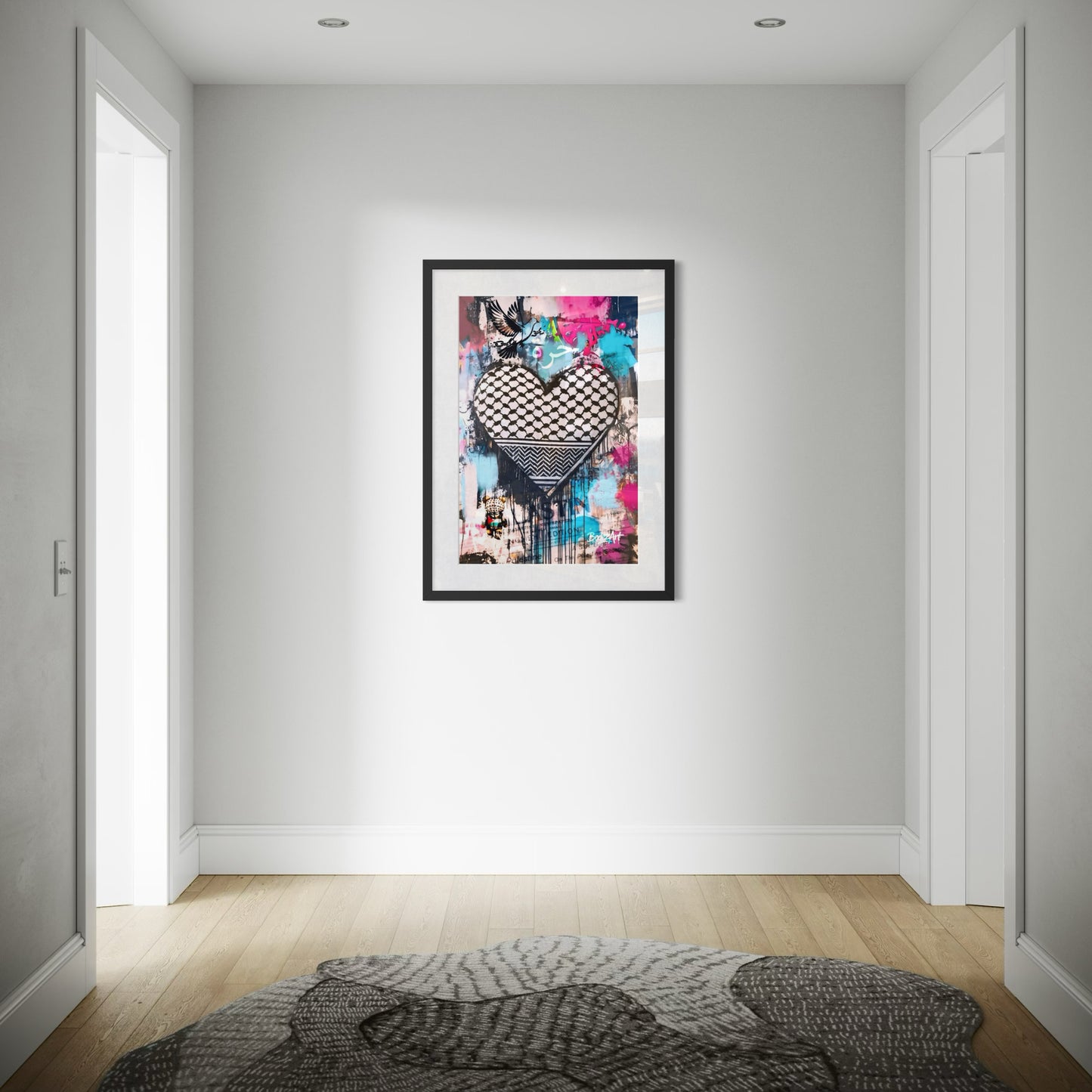 Free At Heart | Palestine Graffiti Poster Print