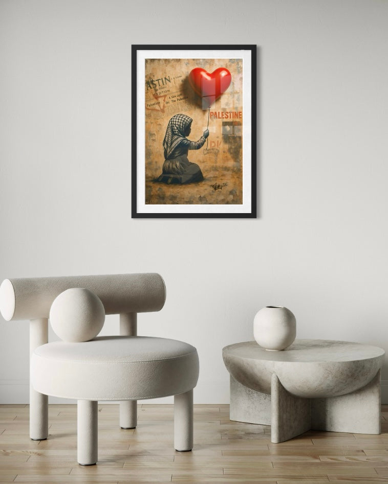 Hope Beyond Ruin | Palestine Graffiti Poster Print