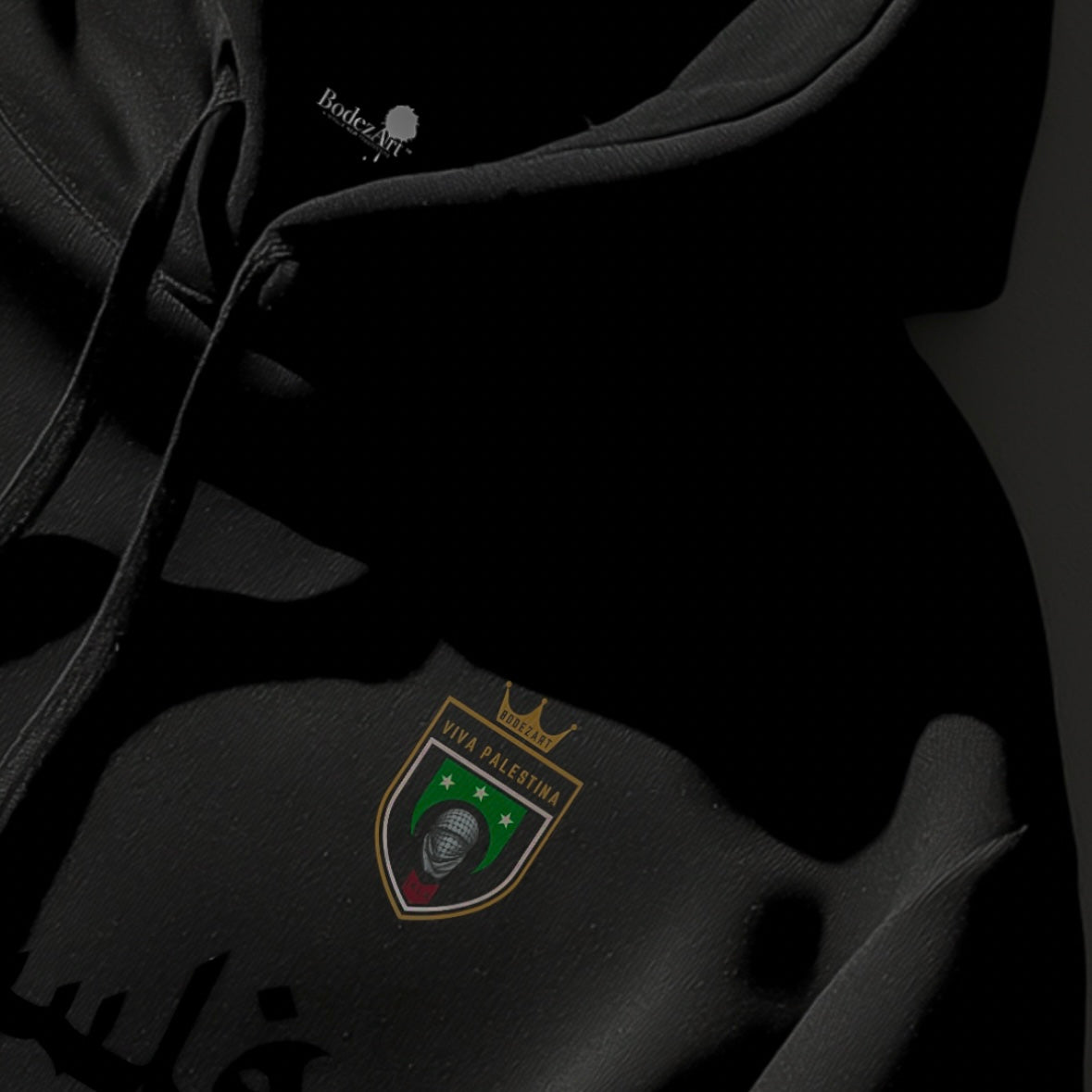 1948 Falastin Emblem Hoodie | Limited Blackout Edition