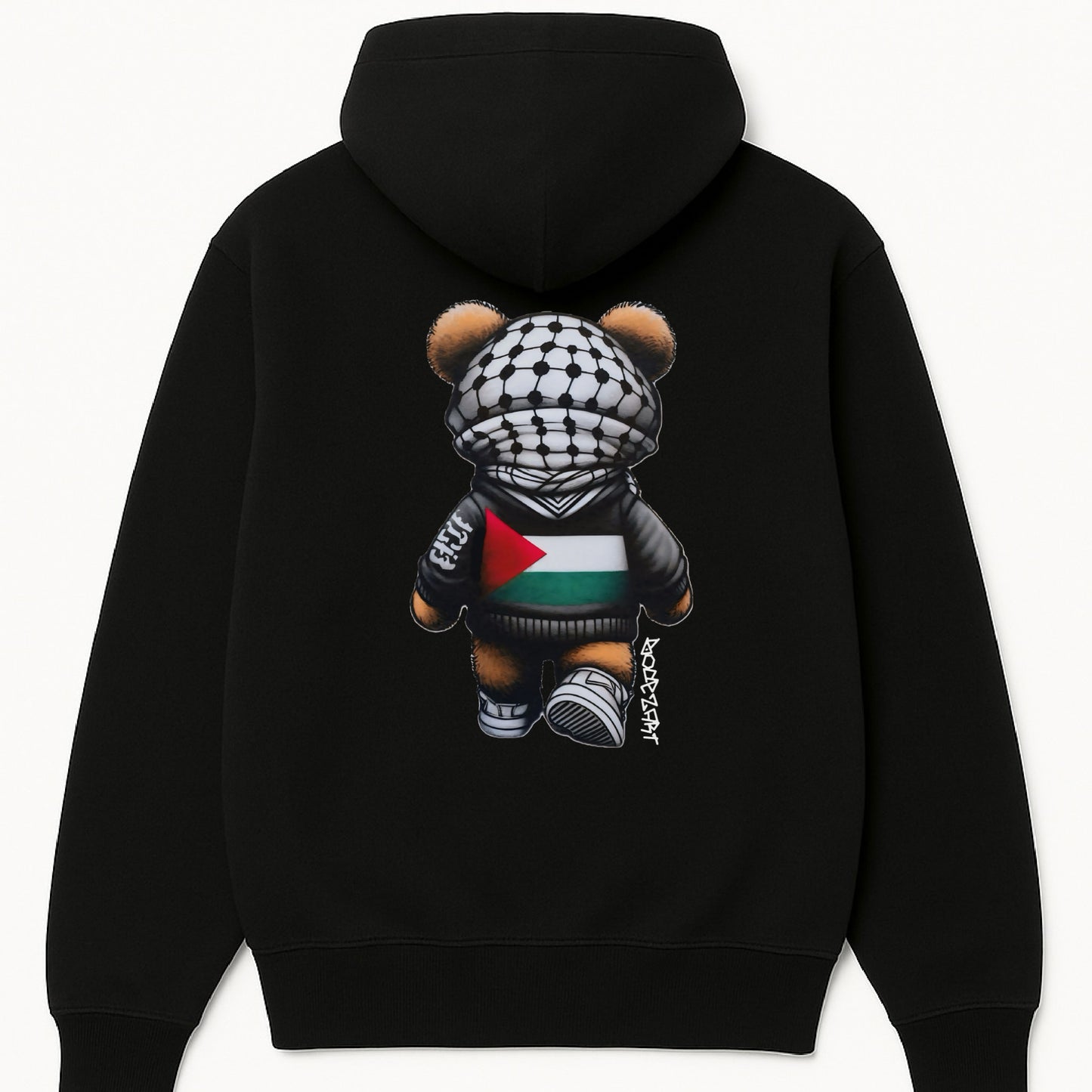 Bear In Solidarity | Palestine Graffiti Hoodie