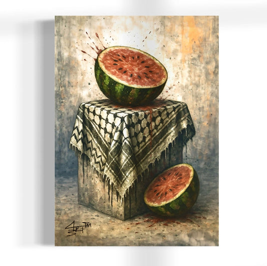 Resilience Is Still Life | Palestine Graffiti Canvas Print
