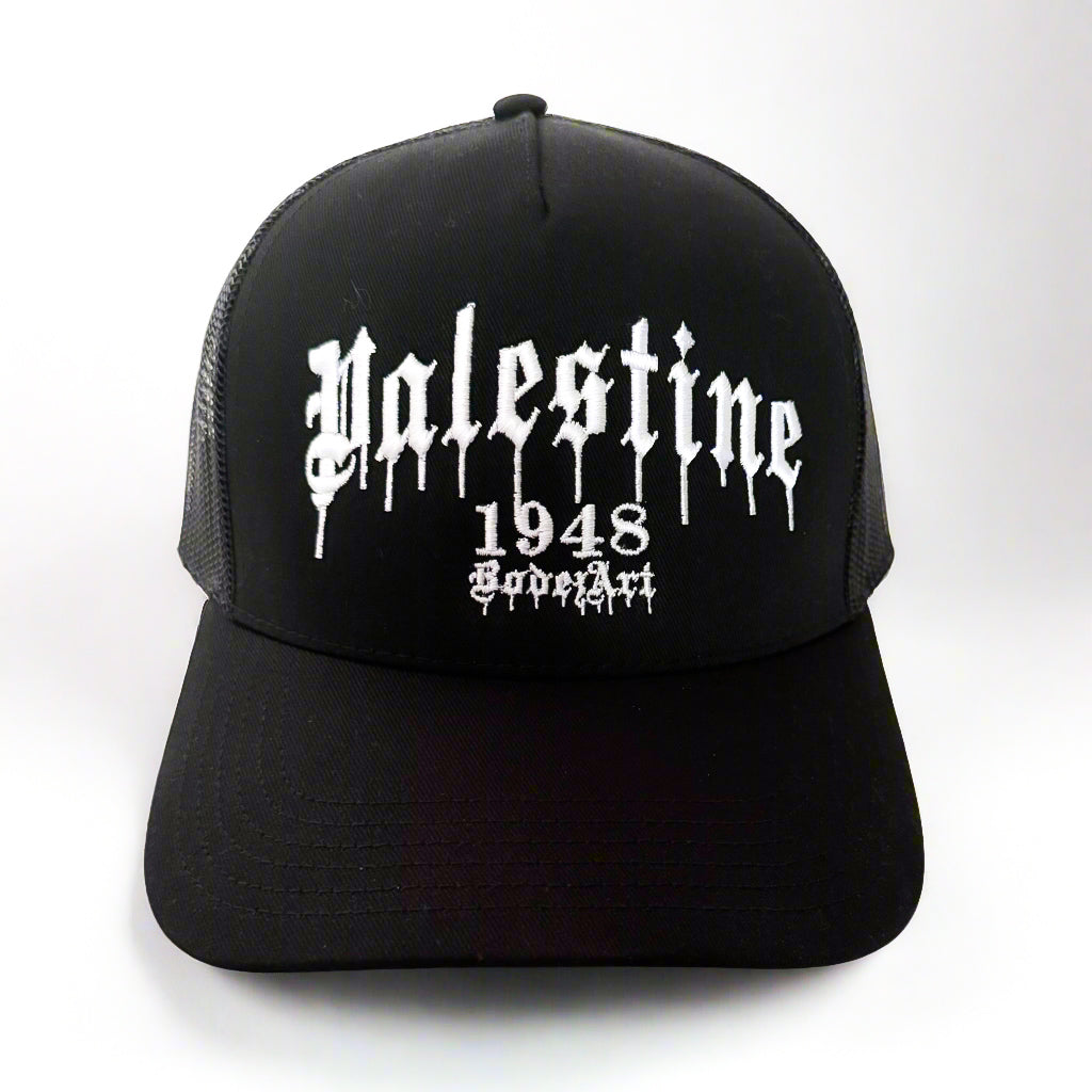 Palestine 1948 | 5 Panel Paint Drip Trucker Cap