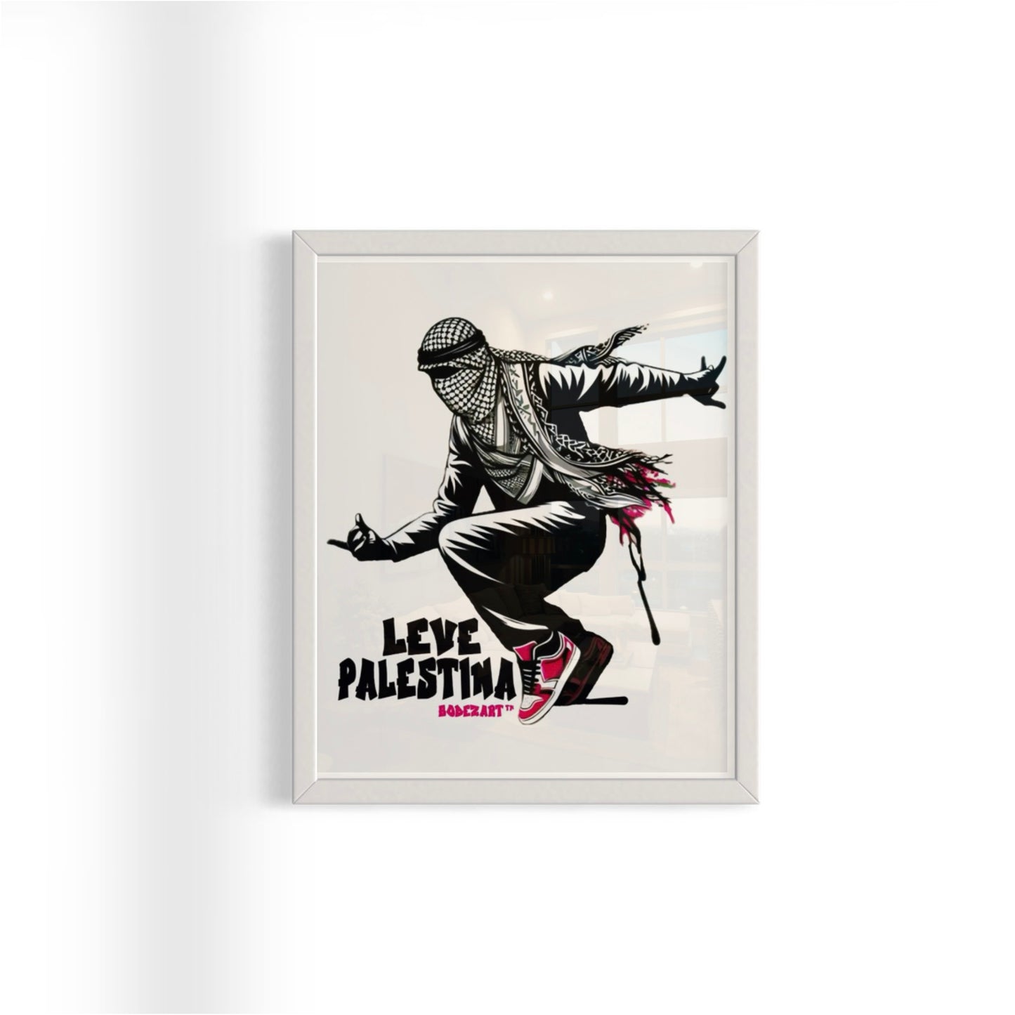 Dabke Dance - Palestine Graffiti Framed Art Print