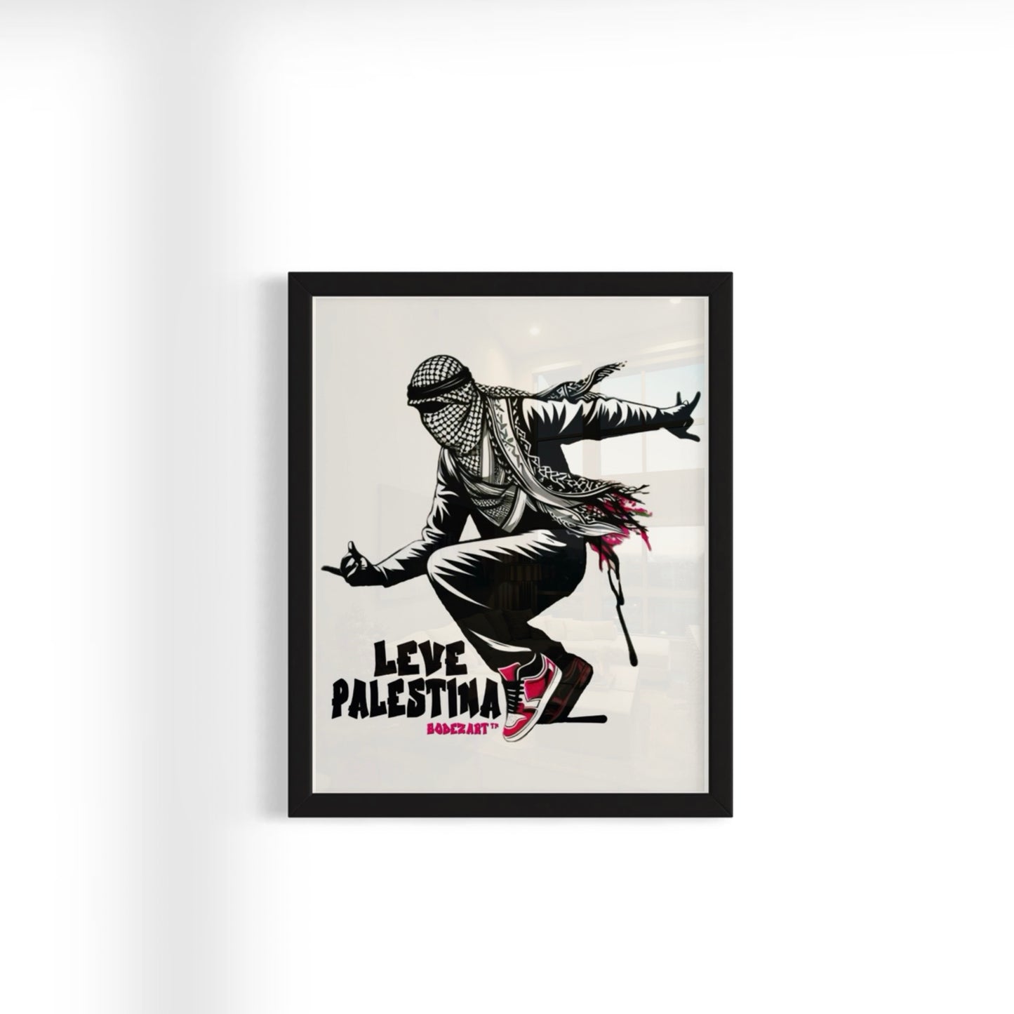 Dabke Dance - Palestine Graffiti Framed Art Print