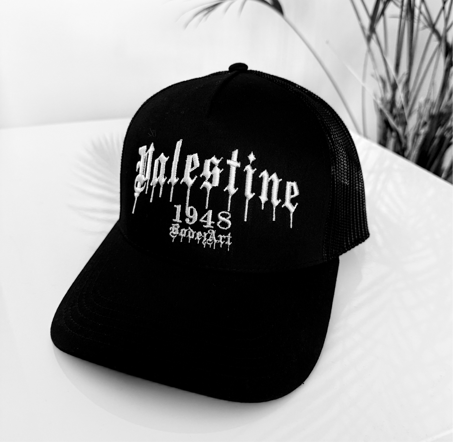 Palestine 1948 | 5 Panel Paint Drip Trucker Cap