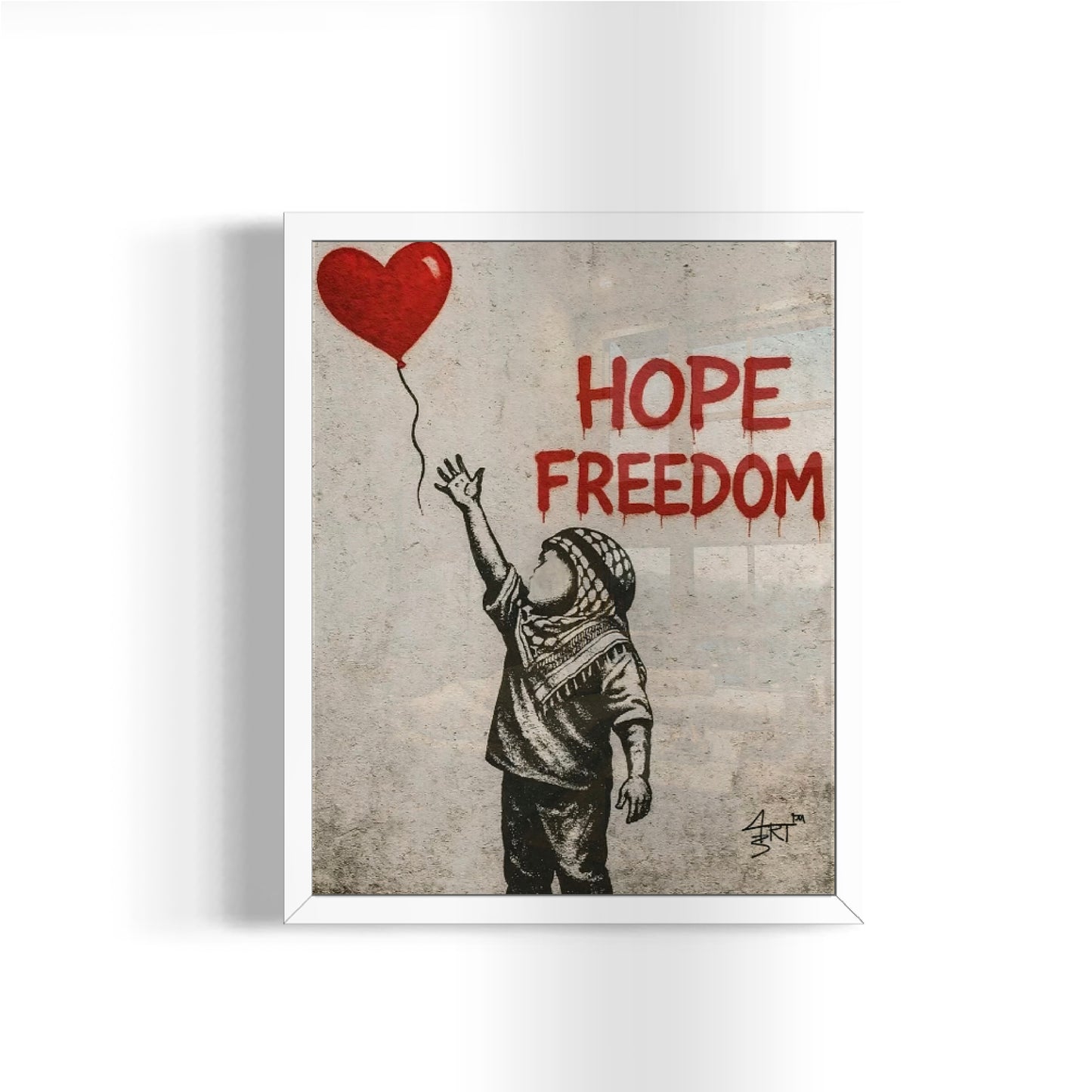 Hope & Freedom - Palestine Framed Art Print