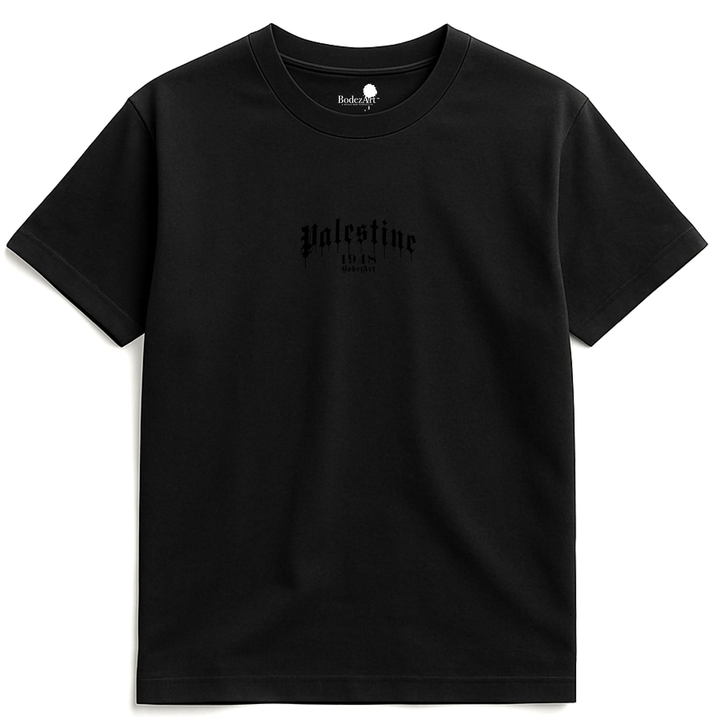 Palestine 1948 Paint Drip T-Shirt | Blackout Edition