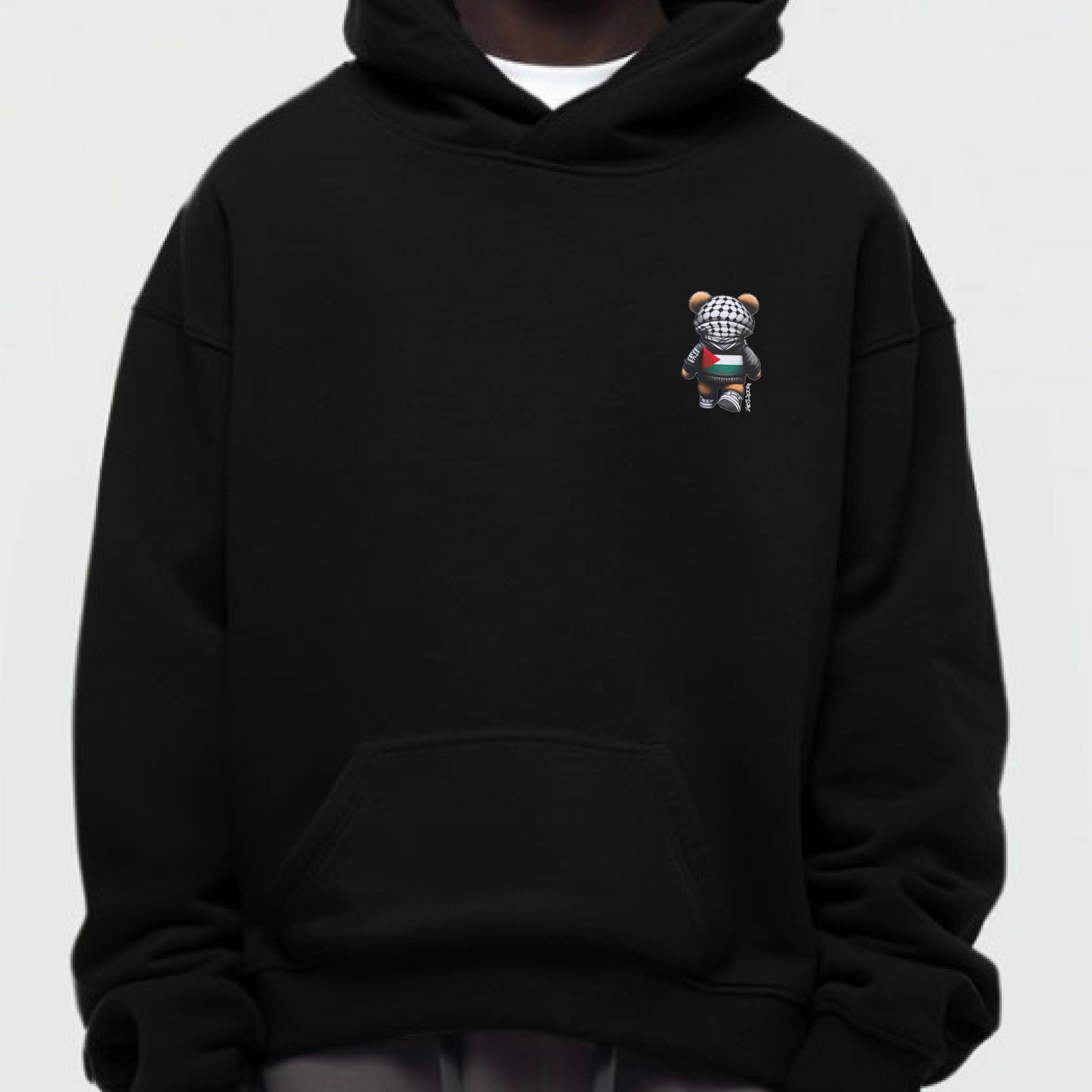 Bear In Solidarity | Palestine Graffiti Hoodie