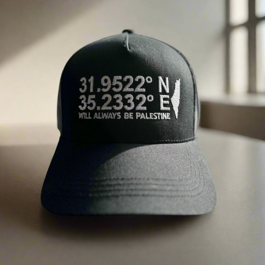 Palestine Coordinates | 5 Panel Trucker Cap