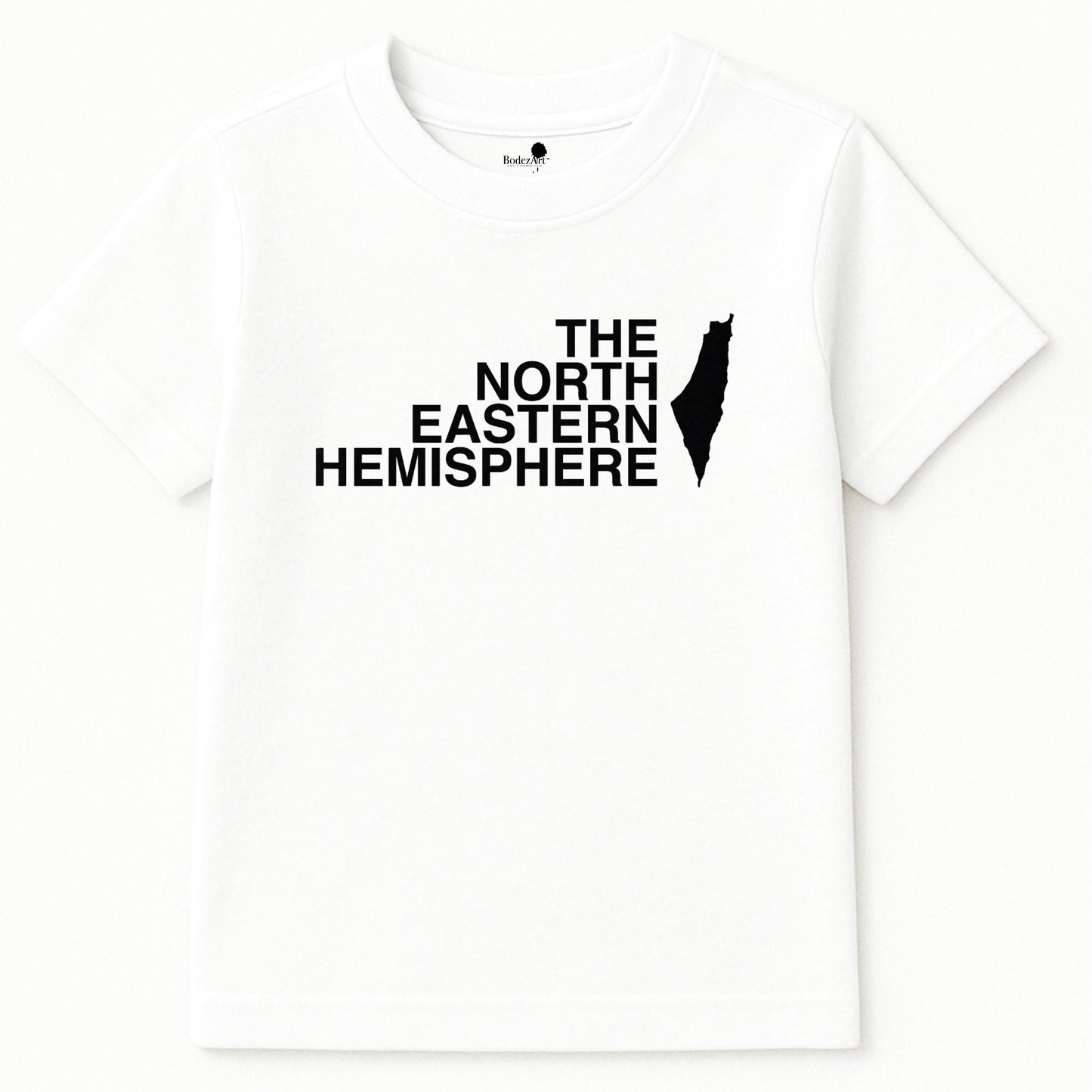 The North Eastern Hemisphere | Large Logo Palestine Kids T.Shirt