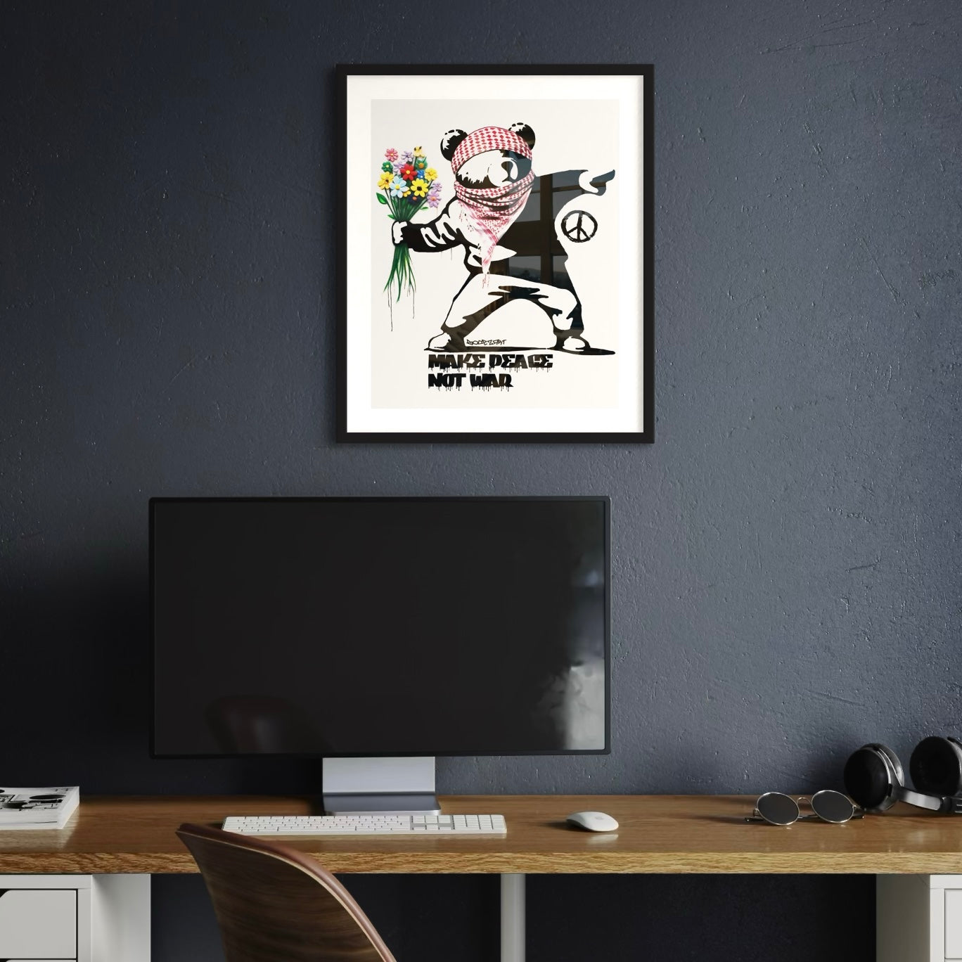 Make Peace | Not War - Palestine Graffiti Poster Print