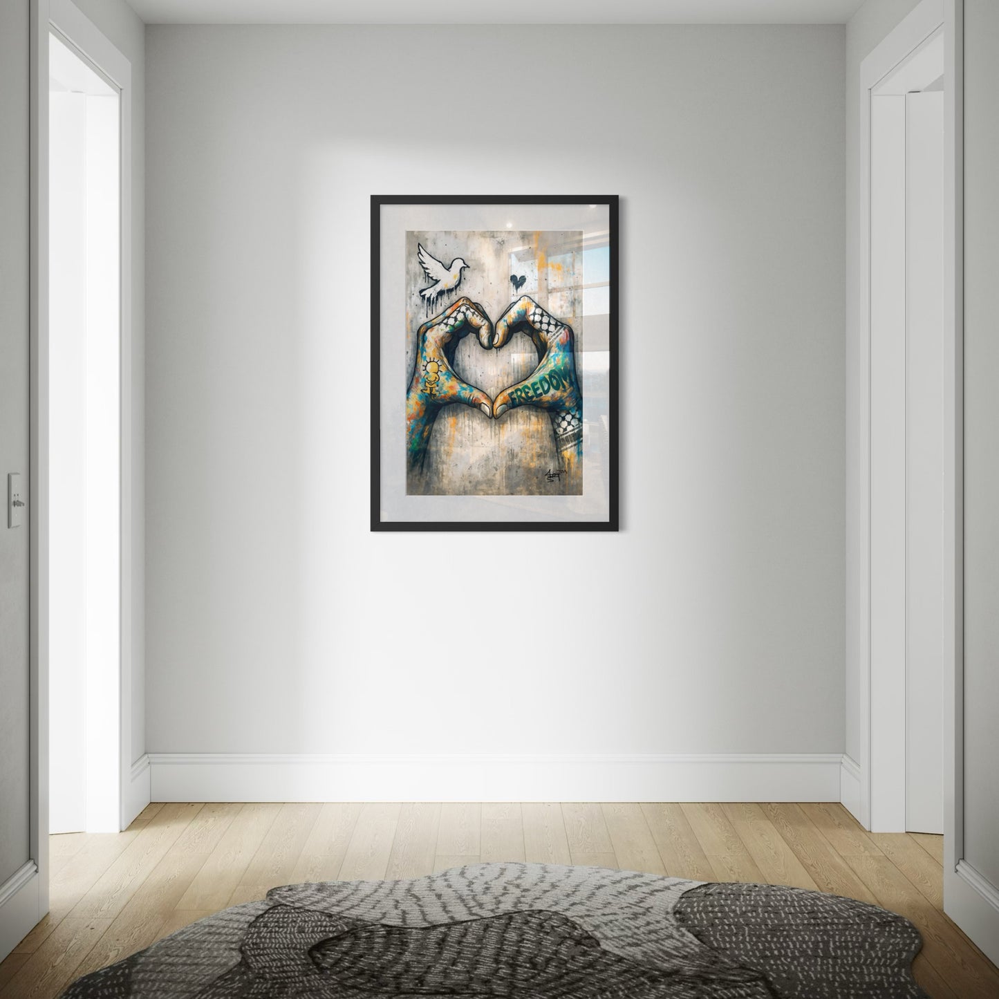 Echoes Of Hope | Palestine Graffiti Poster Print