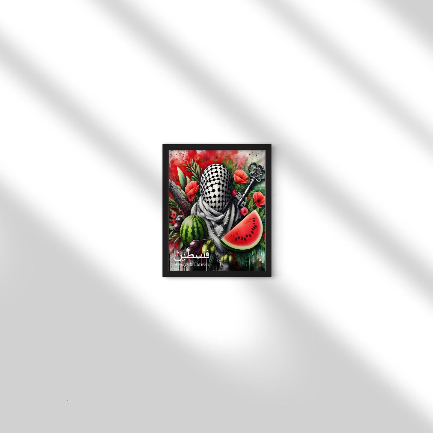 Always & Forever - Palestine Graffiti Framed Art Print
