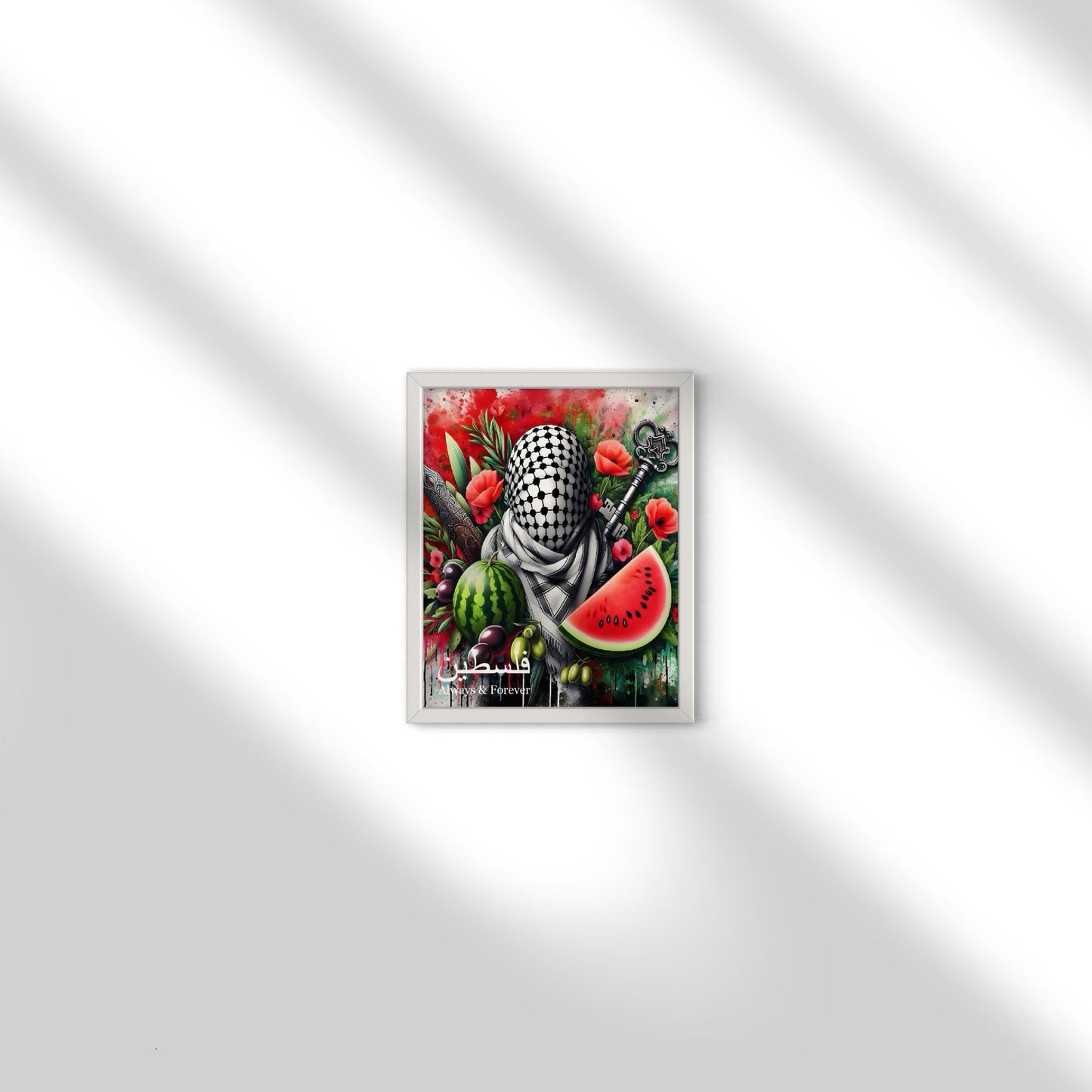 Always & Forever - Palestine Graffiti Framed Art Print