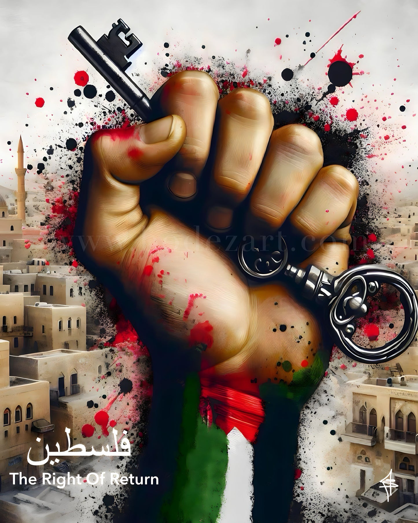 The Right Of Return - Palestine Graffiti Framed Art Print