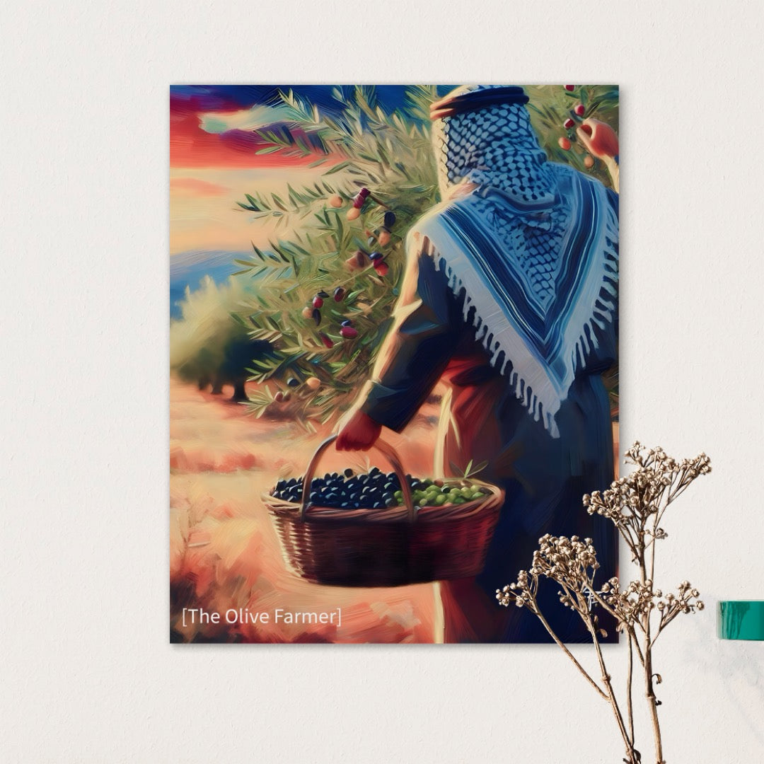 The Olive Farmer - Palestine Poster Print