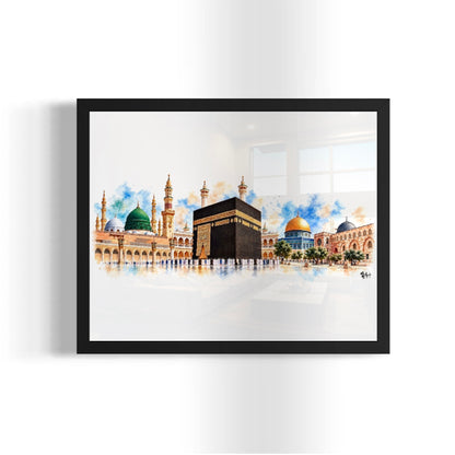 Sacred Horizons | 8x10 Islamic Watercolour Art Print