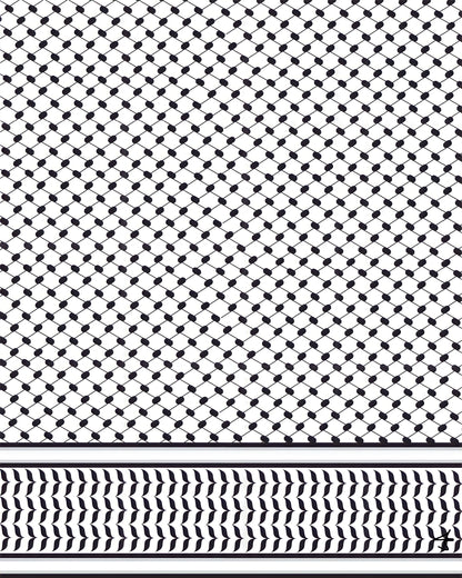 Black & White Keffiyeh Poster Print