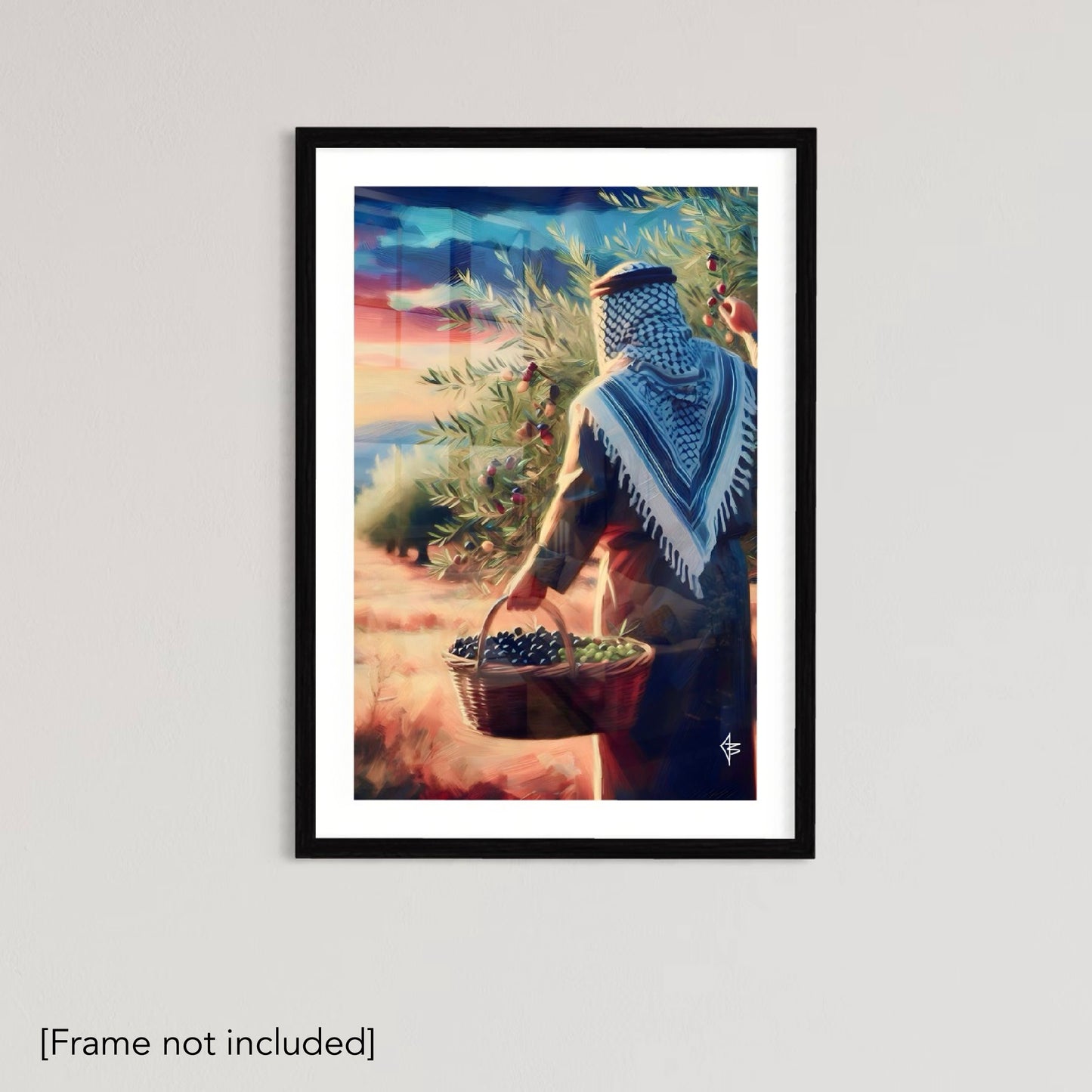 The Olive Farmer -  Palestine Poster Print