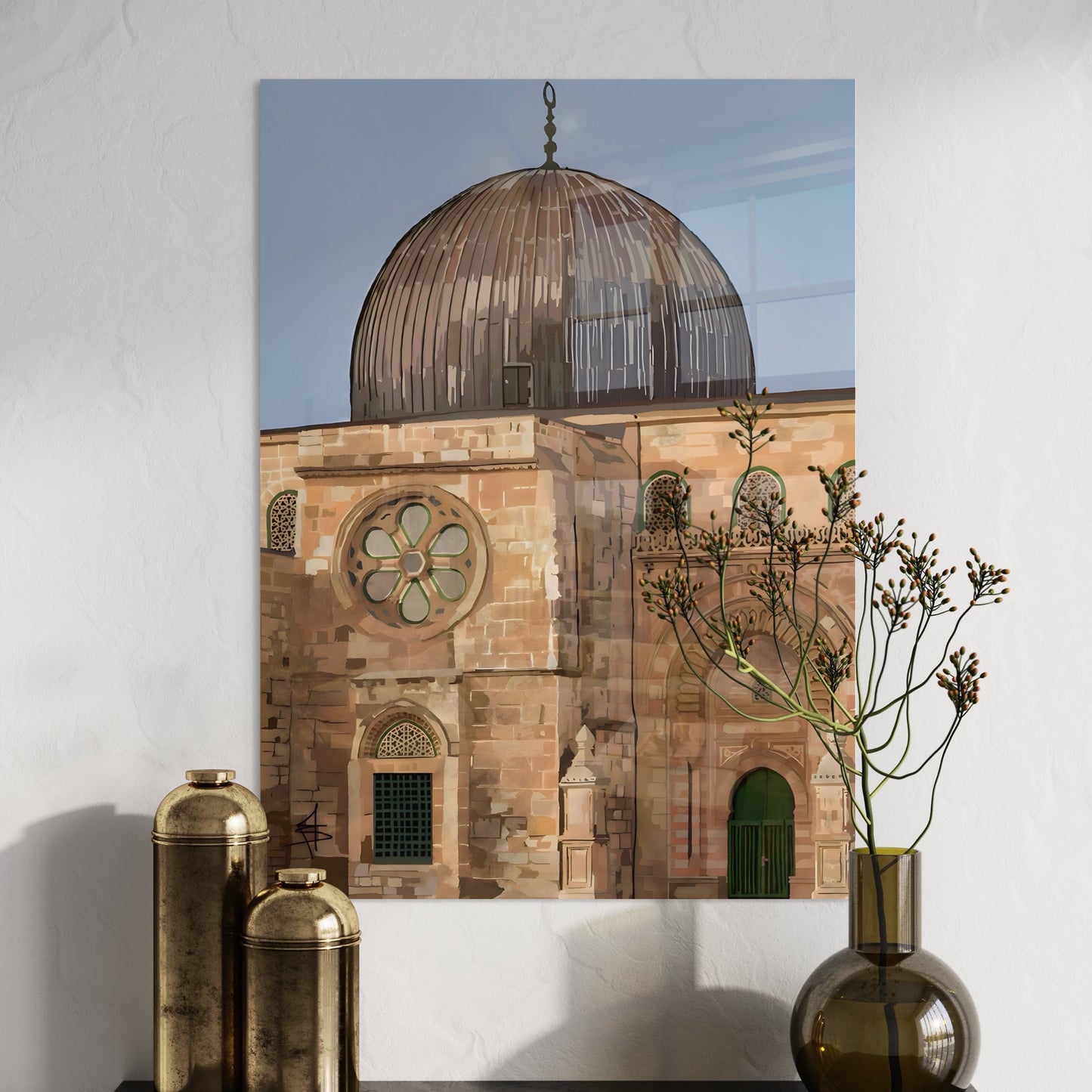 Al Aqsa | Qibli Mosque - Palestine Glass Wall Art