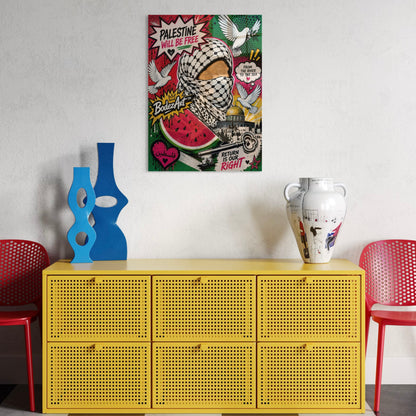 1/3 Right Of Return | Pop Art Glass Wall Art