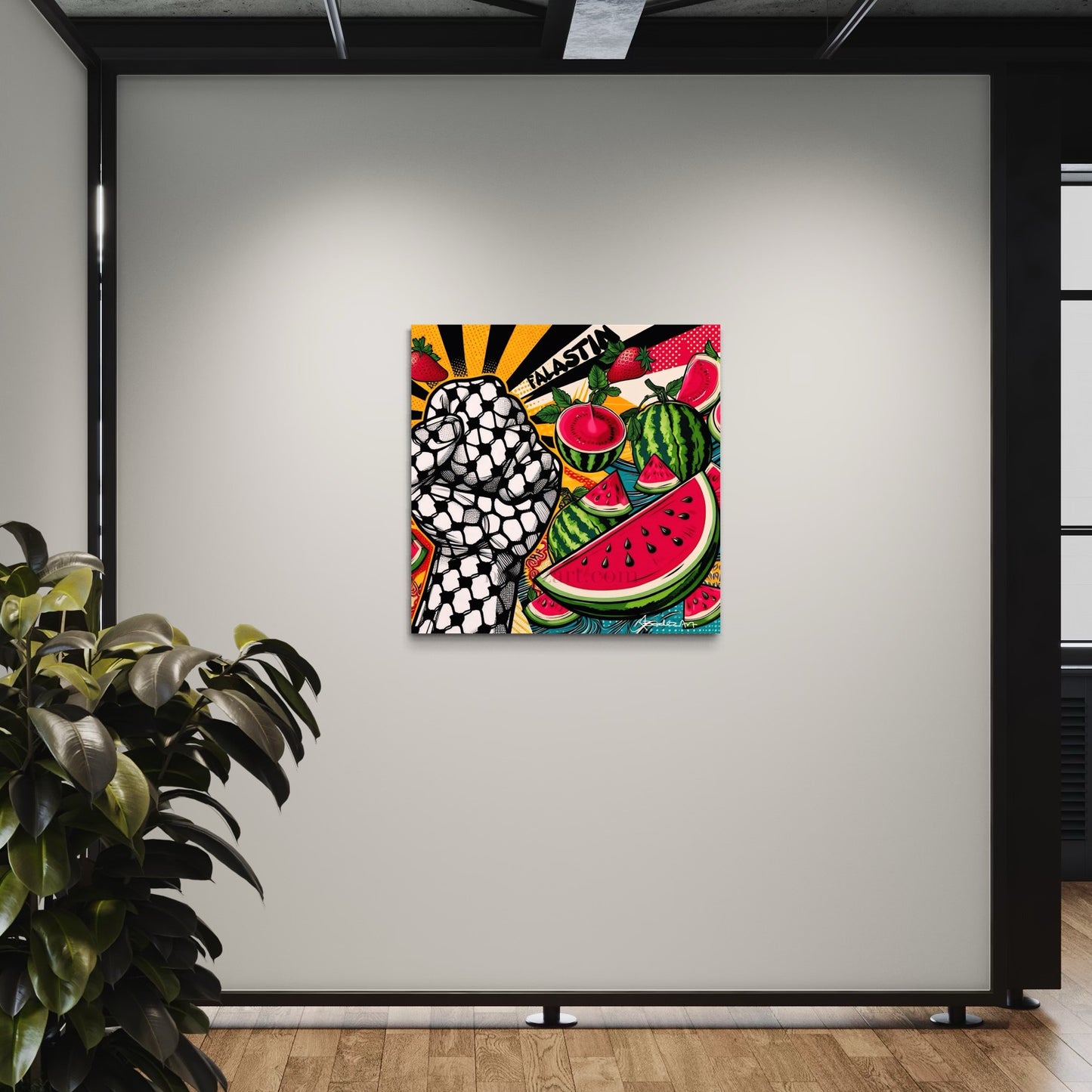 Falastin | Pop Art Canvas Print