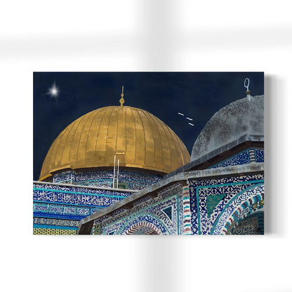 Dome Of The Rock - Palestine Wall Art Canvas Print