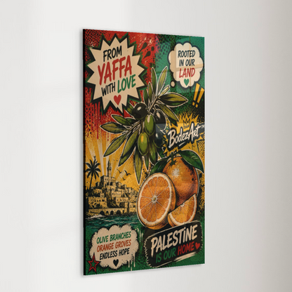2/3 From Yaffa With Love | Pop Art Glass Wall Art