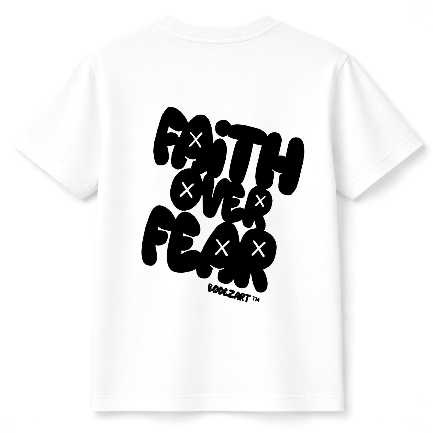 Faith Over Fear | Faith Inspired Blk X White T-Shirt