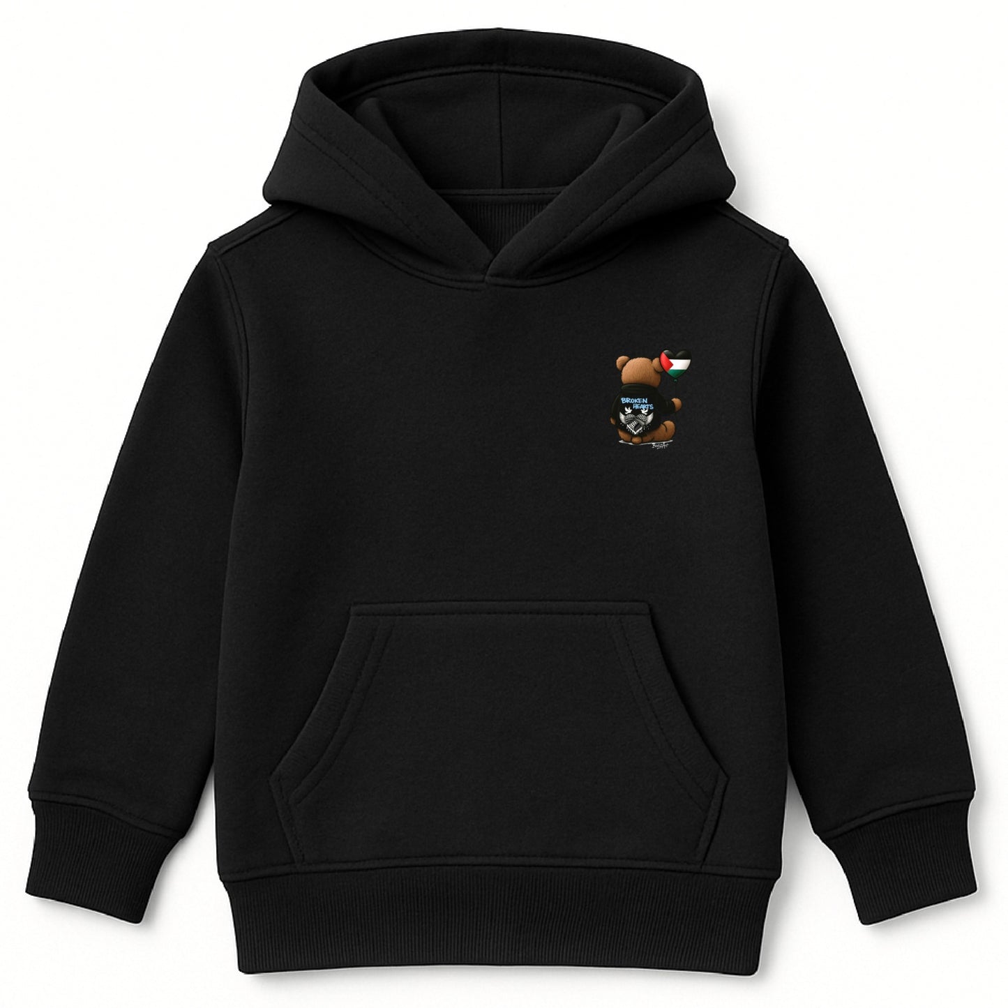 Broken Hearts Bear | Palestine Kids Hoodie