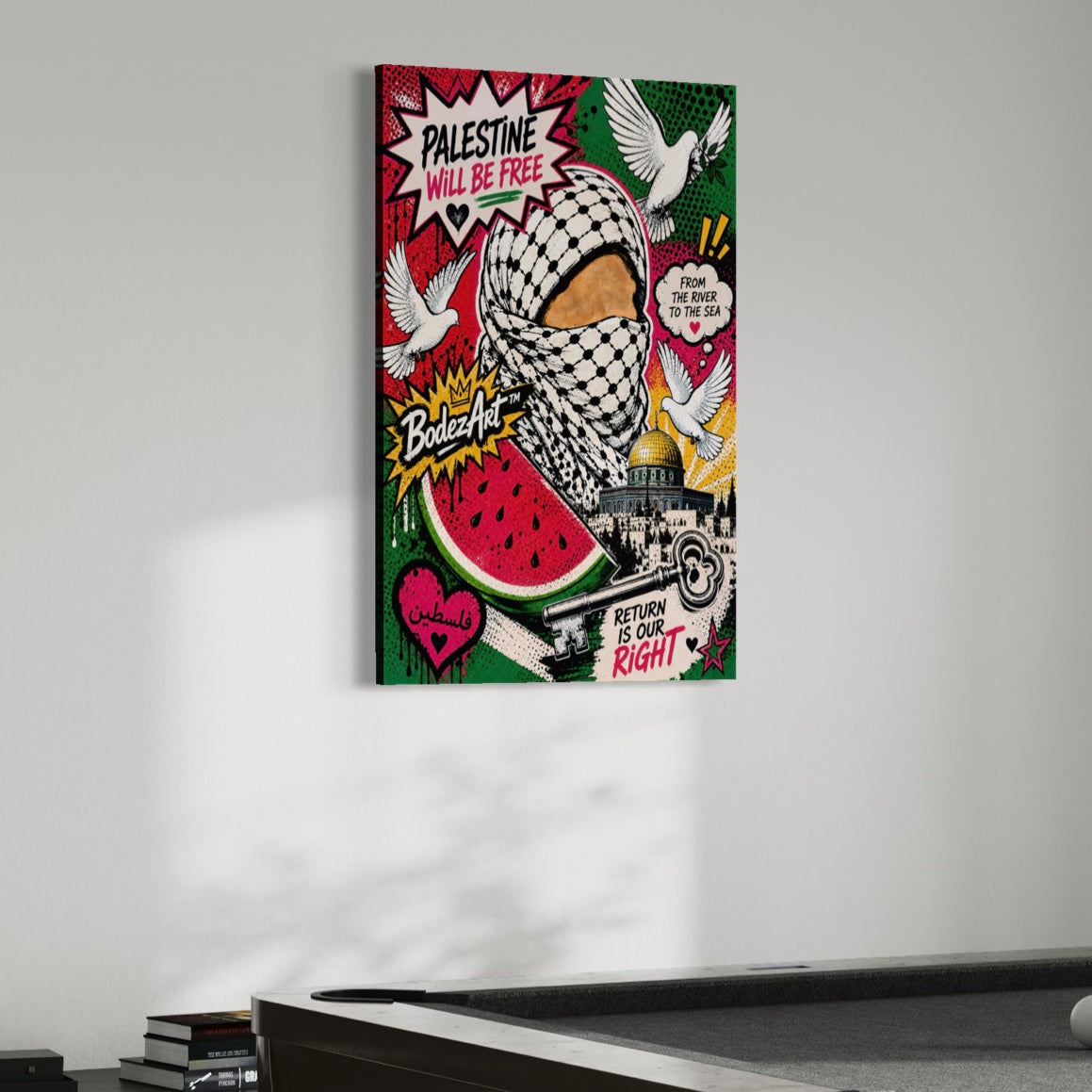 1/3 Right Of Return | Palestine Pop Art Canvas Print