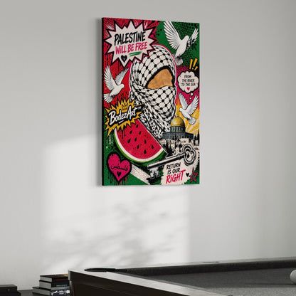 1/3 Right Of Return | Palestine Pop Art Canvas Print