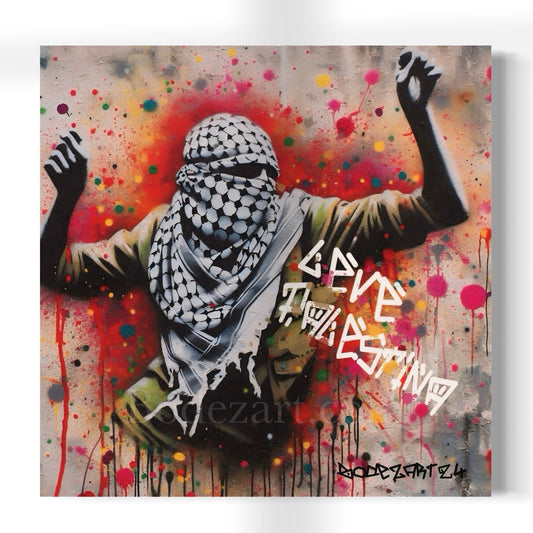 Leve Palestina - The Dance II | Graffiti Canvas Art