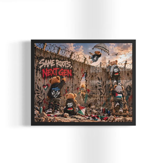 Same Roots- Next Gen | 8x10 Palestine Graffiti-Inspired Art Print