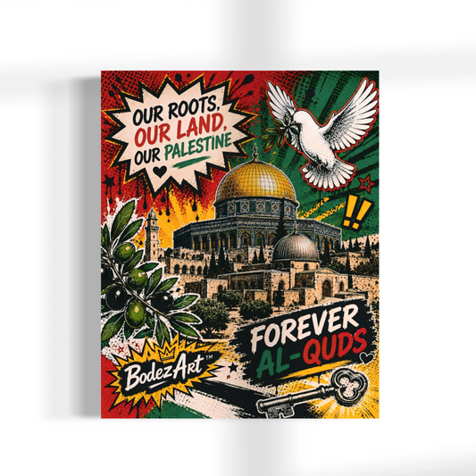 3/3 Forever Al-Quds | Palestine Pop Art Canvas Print