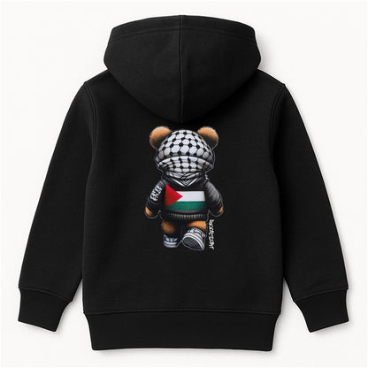 Bear In Solidarity | Palestine Kids Hoodie