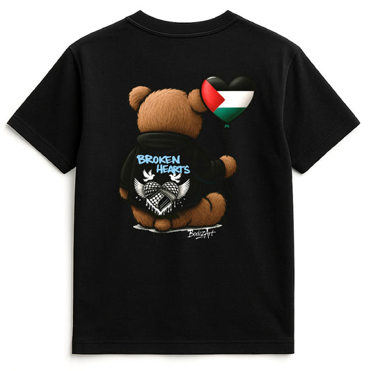 Broken Hearts Bear | Palestine Kids T.Shirt