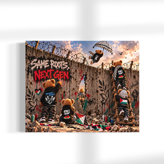 Same Roots - Next Gen | Palestine Graffiti Canvas Print