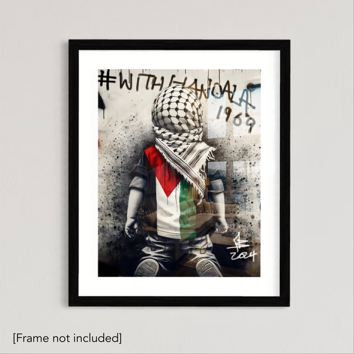 Handala 2024 Palestine - Graffiti Wall Art | Poster Print