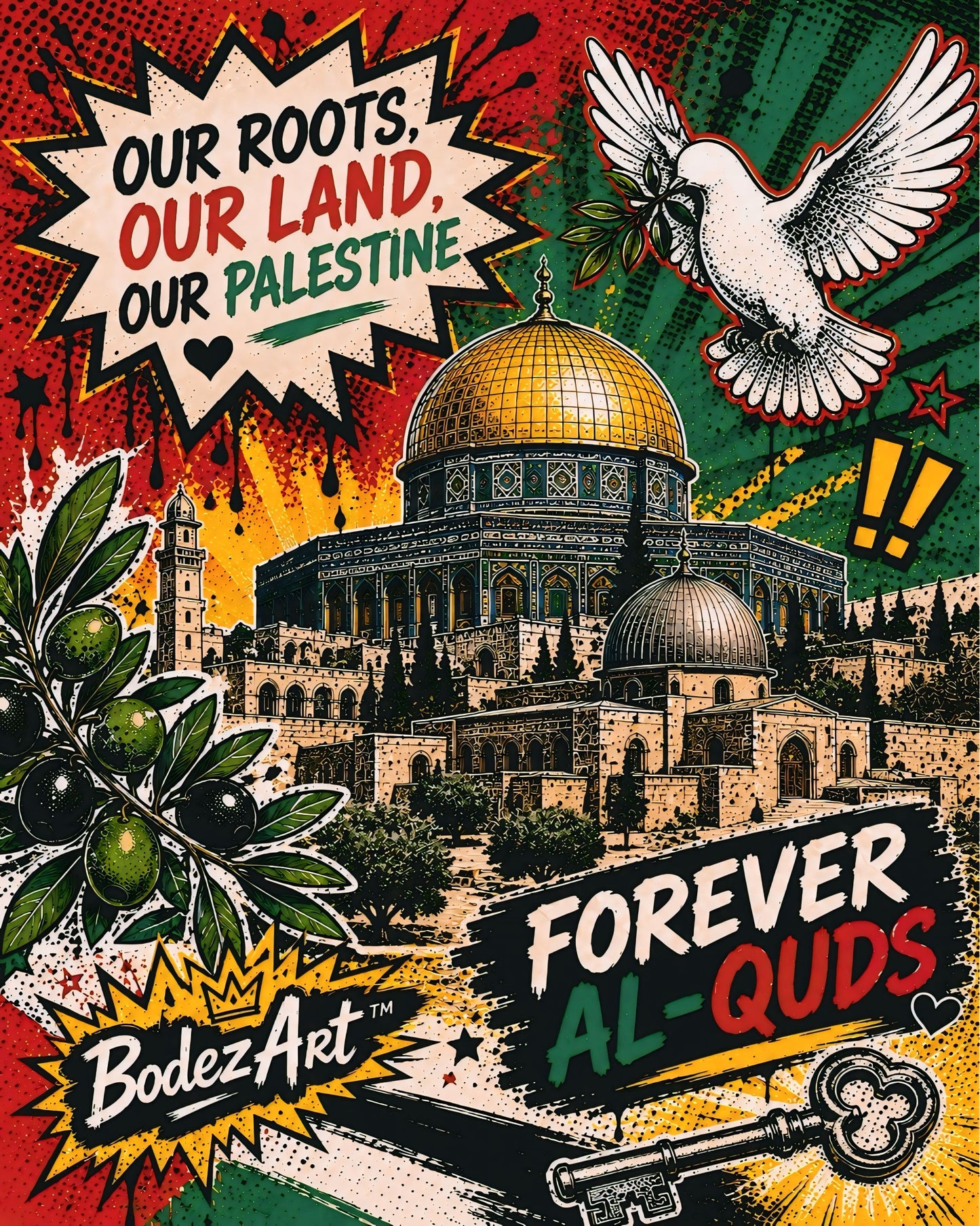 3/3 Forever Al-Quds | 8X10 Framed Pop Art Print