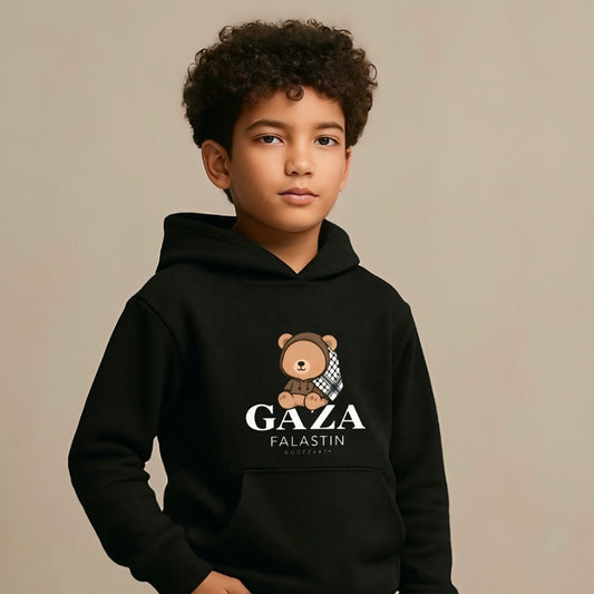 Gaza Bear | Palestine Kids Hoodie