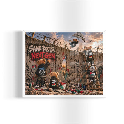 Same Roots- Next Gen | 8x10 Palestine Graffiti-Inspired Art Print