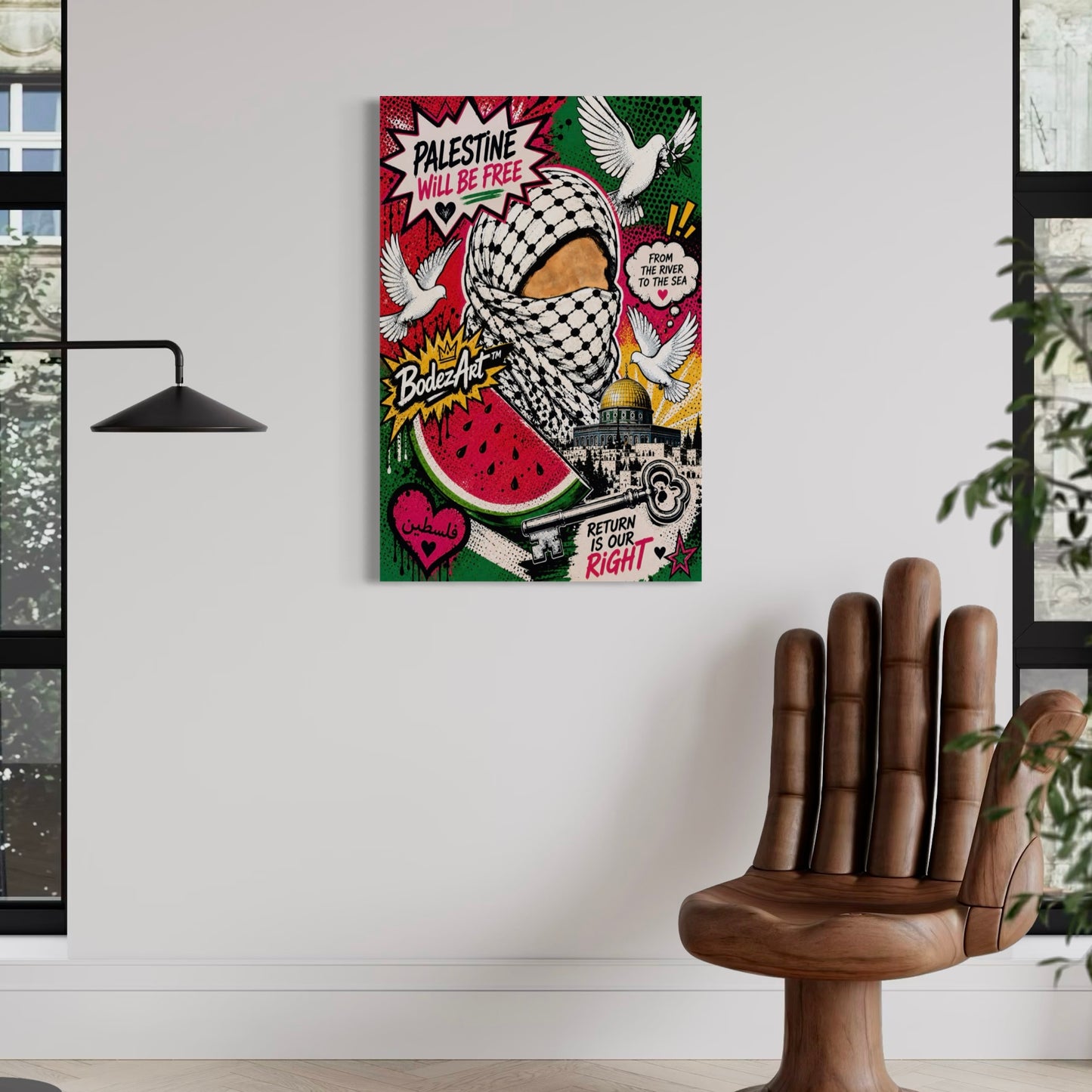 1/3 Right Of Return | Palestine Pop Art Canvas Print