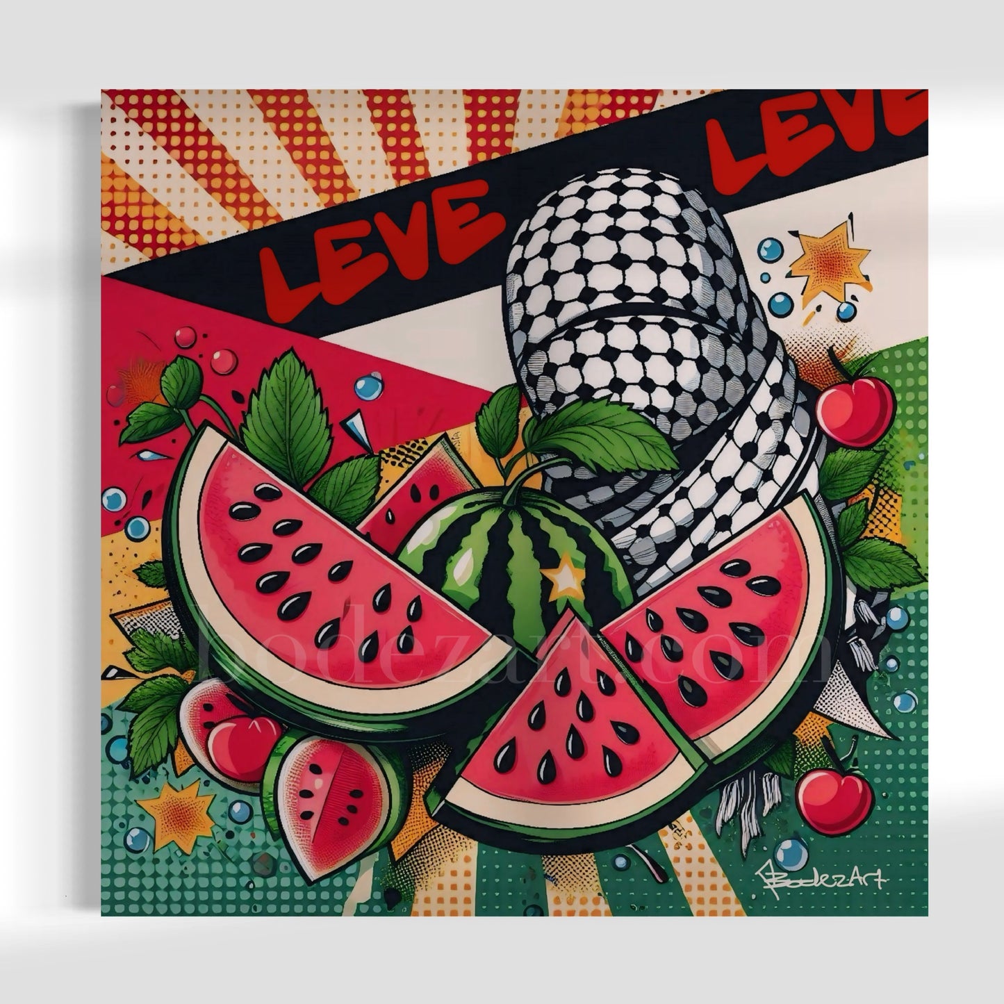 Leve Palestina | Pop Art Canvas Print