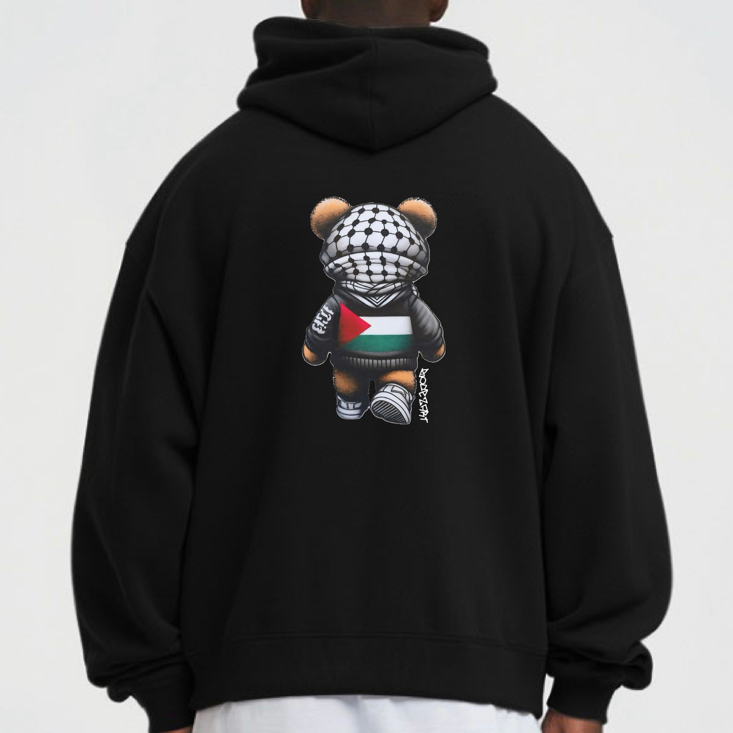 Bear In Solidarity | Palestine Graffiti Hoodie