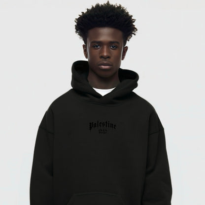 Palestine 1948 Paint Drip Hoodie | Blackout Edition