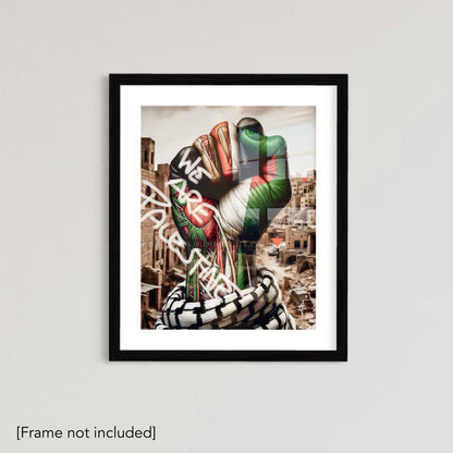 We Are Palestine - Palestine Graffiti Art | Poster Print