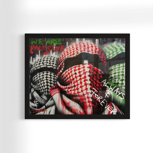 We Are Palestine - Graffiti Framed Art Print